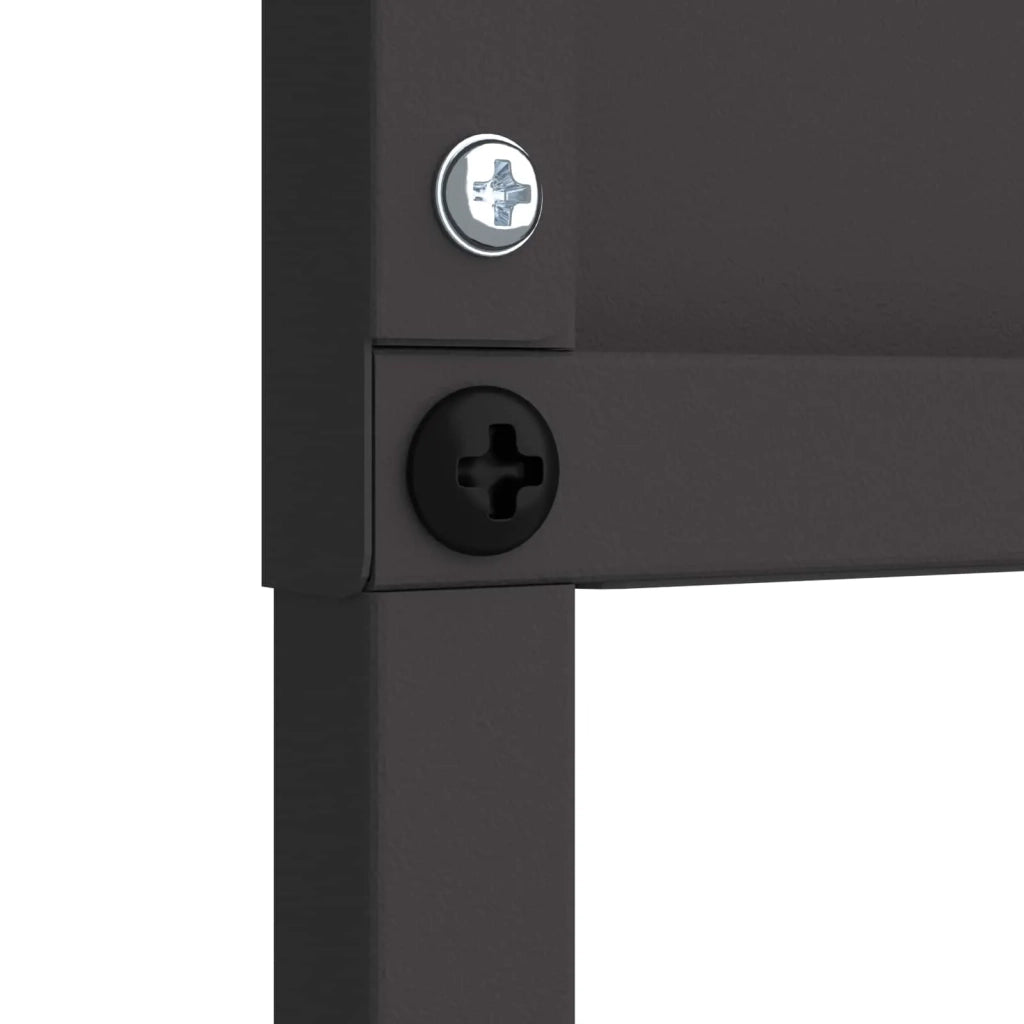 Schermo per privacy in giardino Traforo Nero 50 x 140 cm 876315