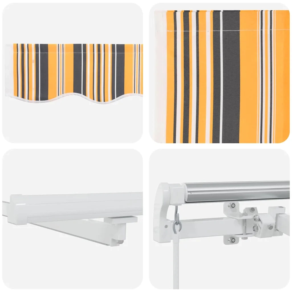 Tenda Retrattile Multicolore 450 × 300 cm Tessuto e acciaio 3330942