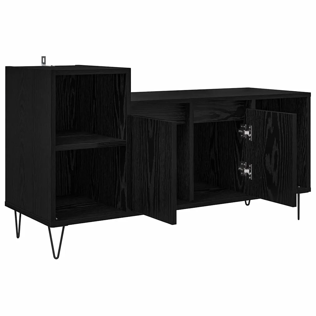 Mobile TV-Credenza per TV-Console TV Rovere Nero 100 x 35 x 55 cm Legno multistrato 202016