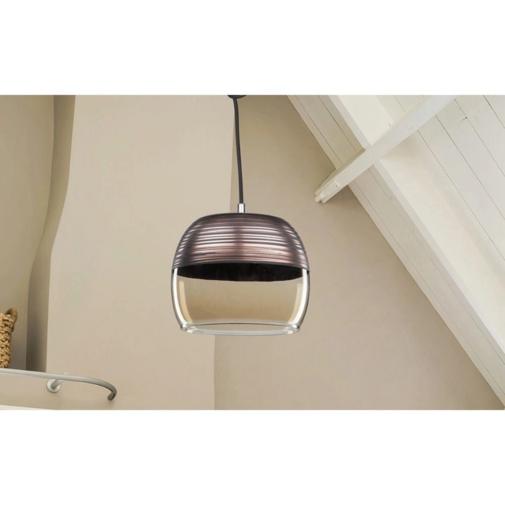 Lampada a sospensione Punto  diffusore bicchiere rovesciato
