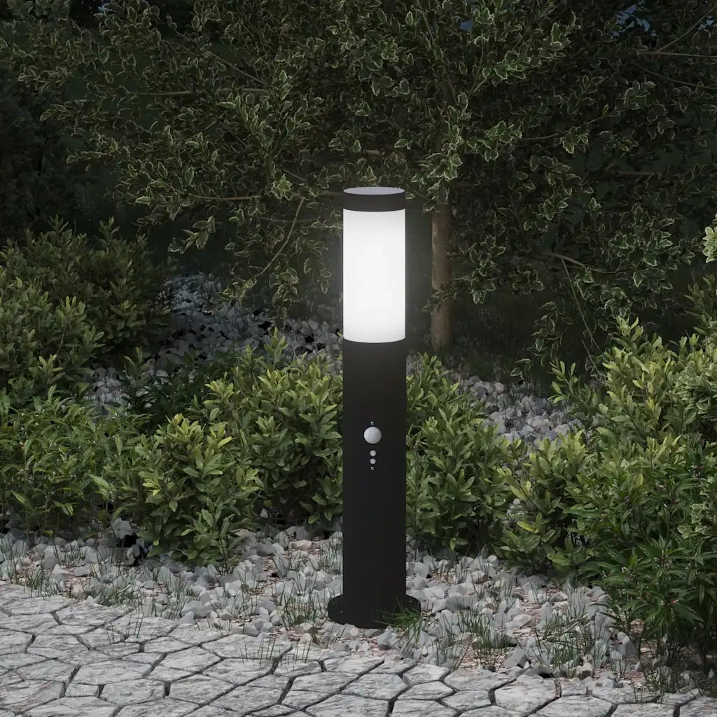 Lampada a paletto con sensore 50 cm Acciaio Inox IP44 4006029