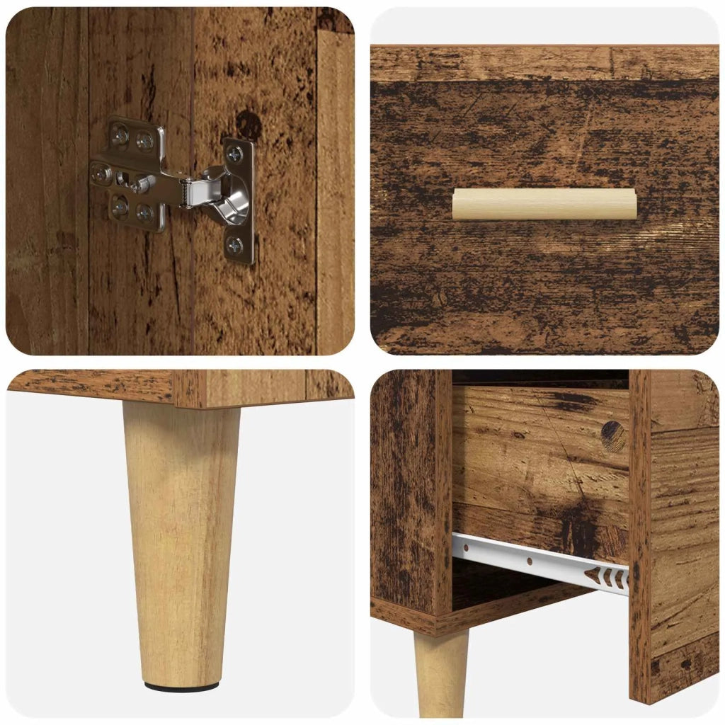 Credenza Legno vecchio 34 x 69.5 x 90 cm Legno multistrato 880652