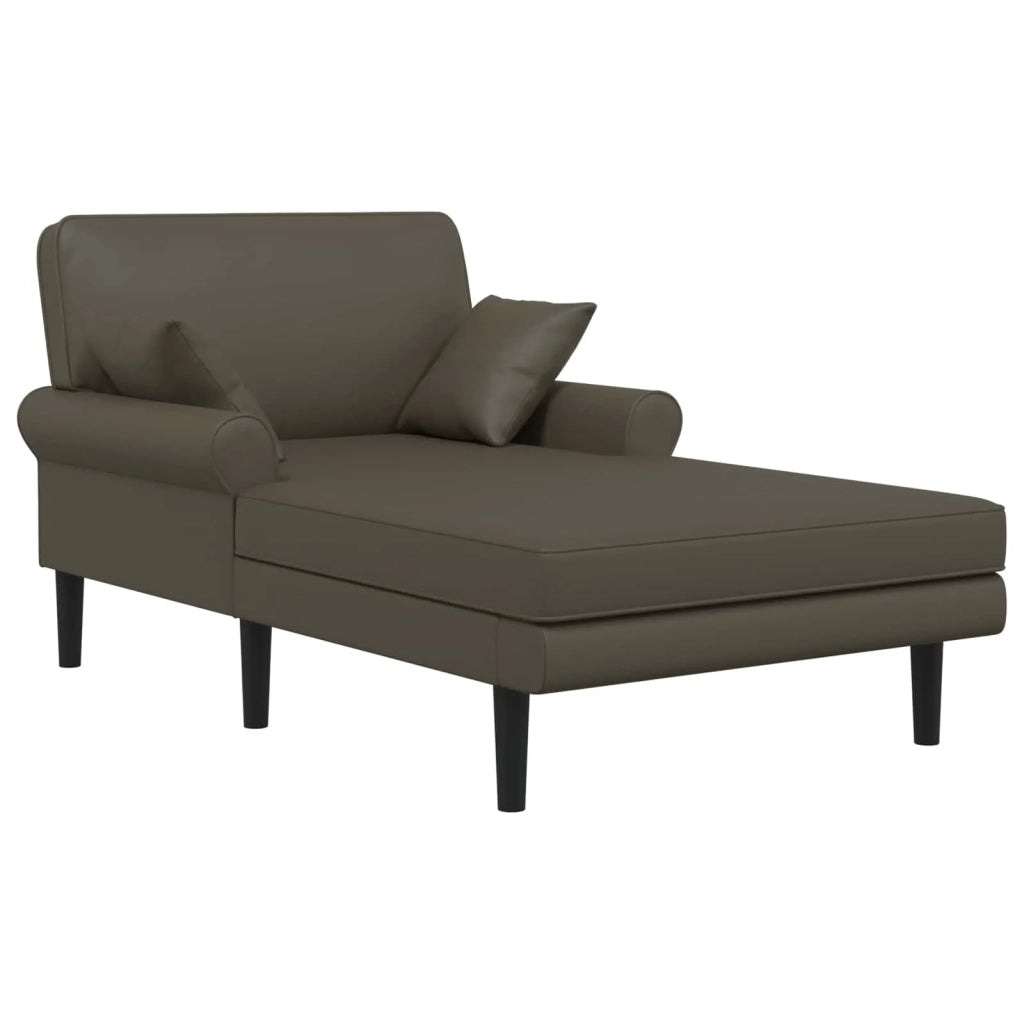Chaise longue Grigio Similpelle 42048096