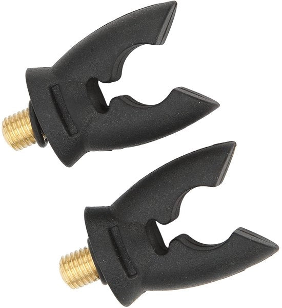 Hengelhouder a forma di U - 2 pezzi - Disegno antislip - Silicone di alta qualità - Peso leggero 38 g - Adatto per aperture a vite fino a 1 cm - Supporto per lenza