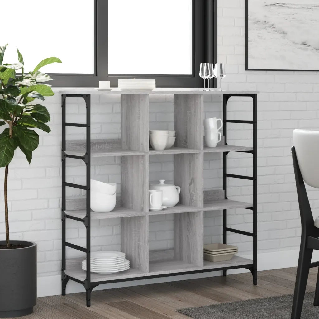 Credenza Grigio Sonoma 102x32x103,5 cm in Legno Multistrato 837730