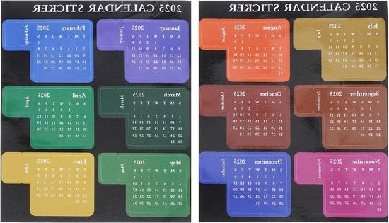 Set di etichette per Planner, calendario, bloc notes e diario studente