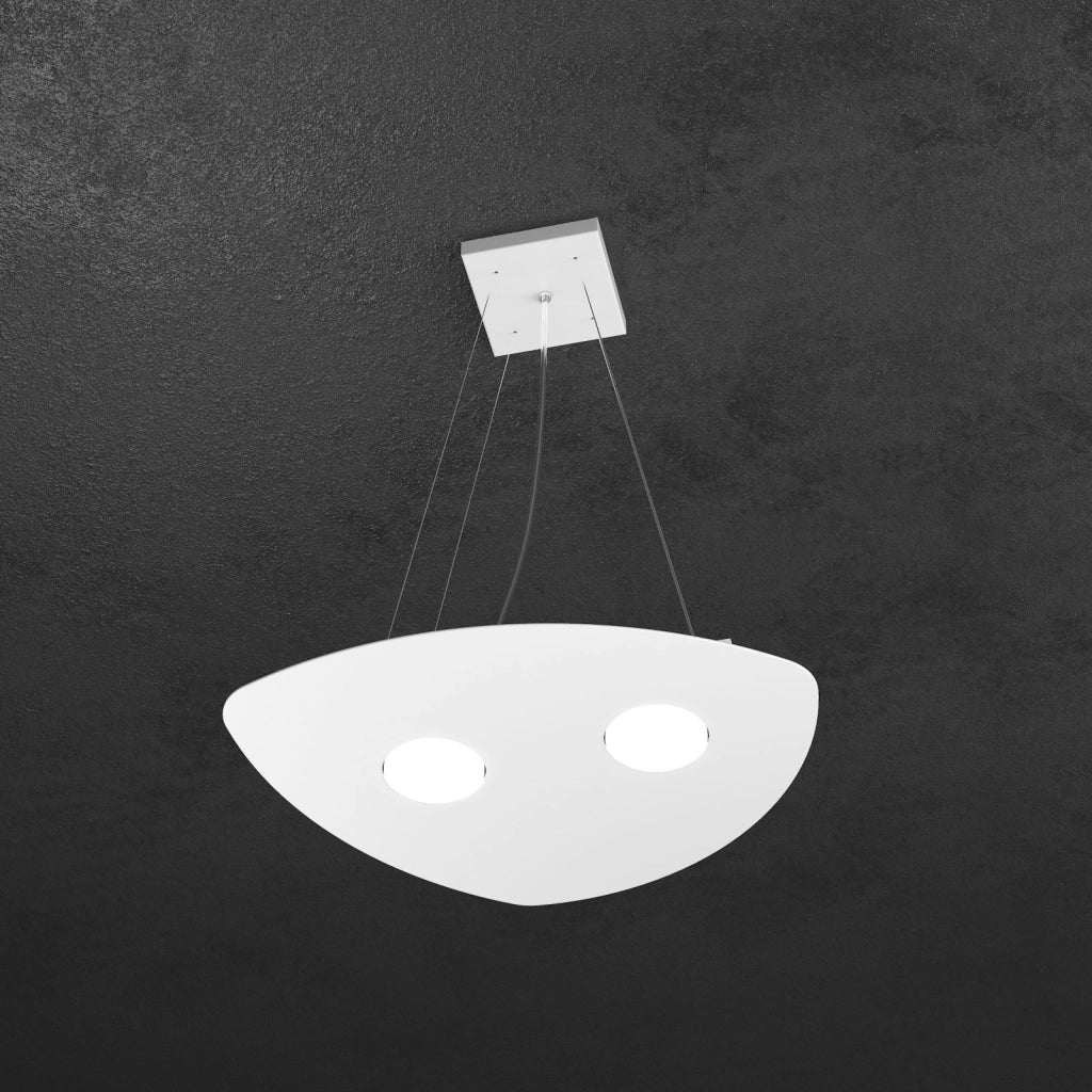 SHAPE SOSPENSIONE 2 LUCI BIANCO 1143-S2-BI