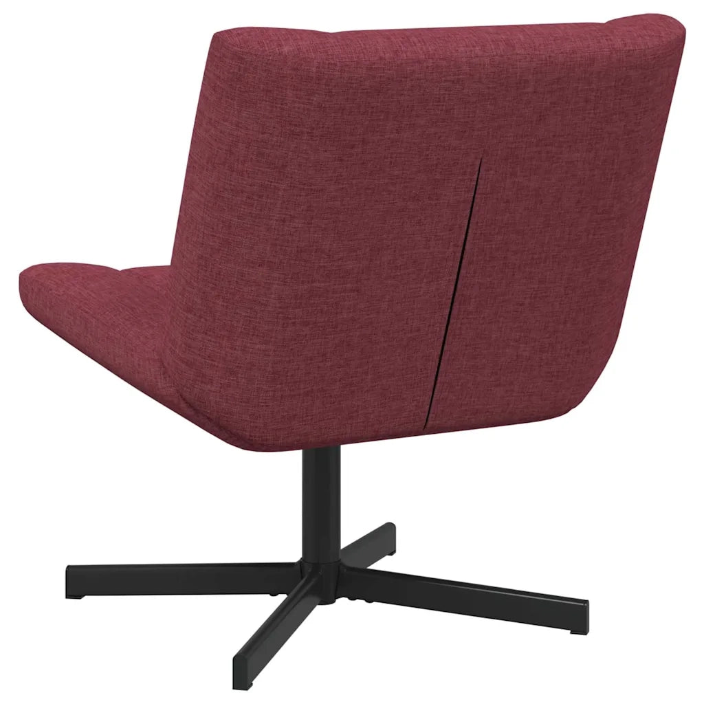 Sedia girevole Rosso Vino 63 x 75 x 76 cm Tessuto 42007328