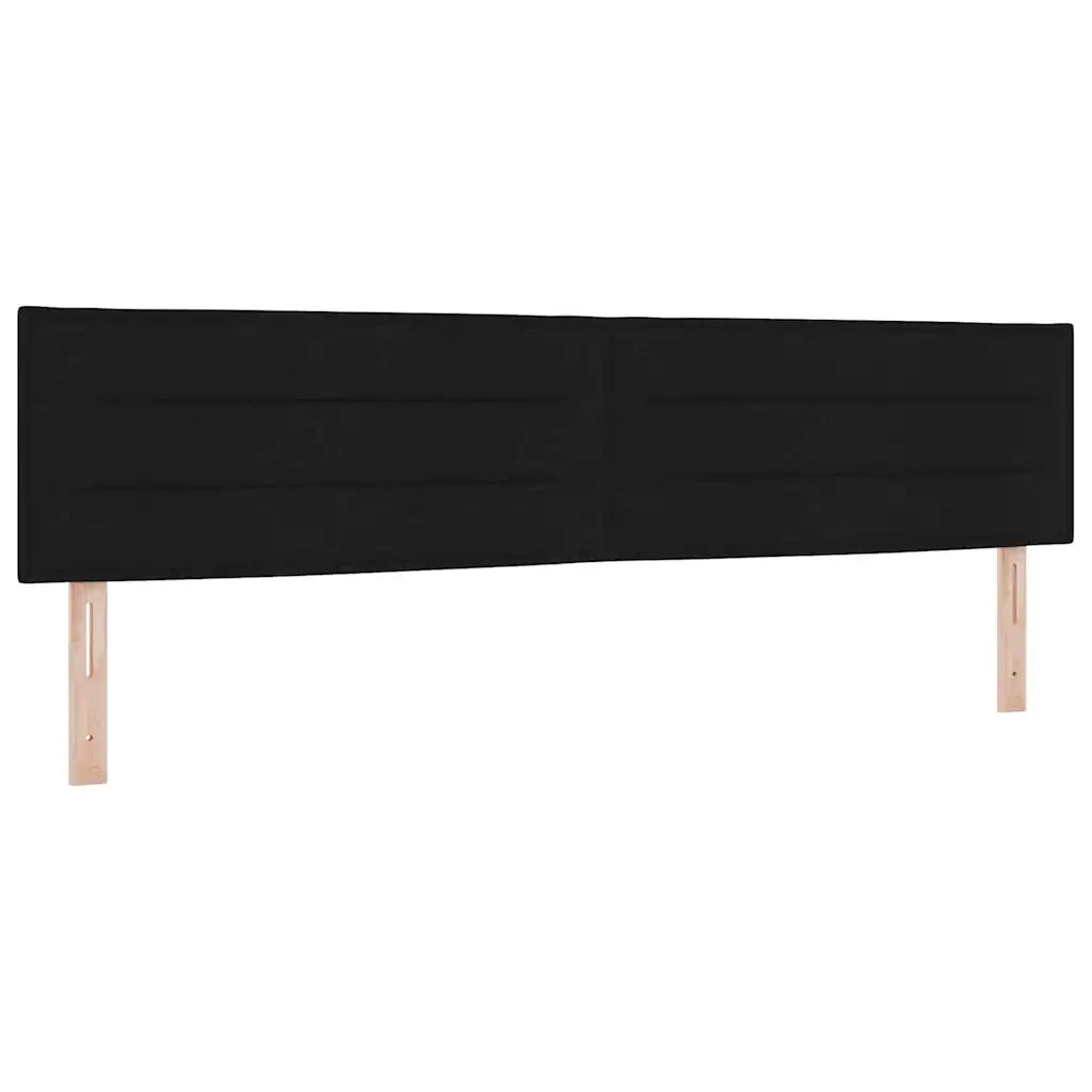 Testiera | Testata Nero 200 cm Tessuto