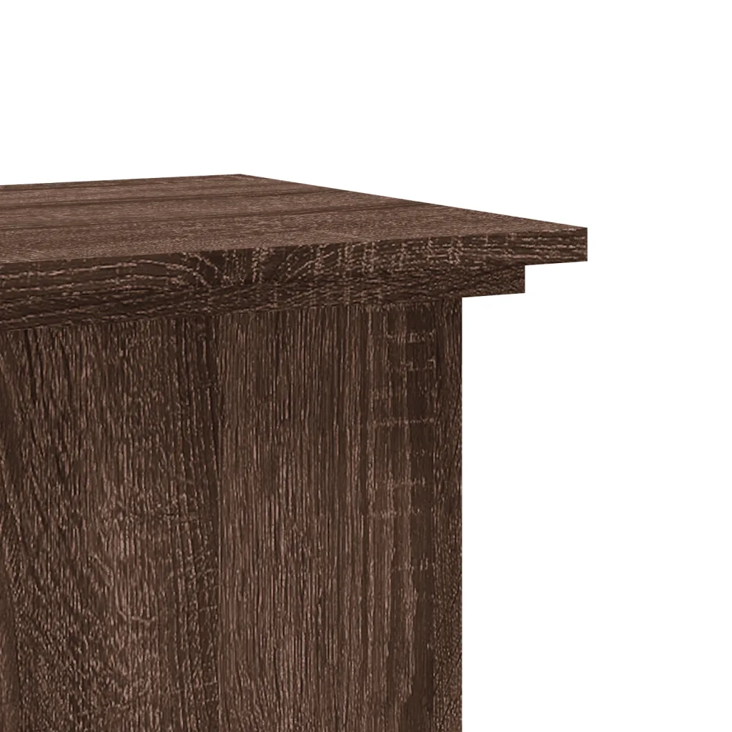 Supporto per piante | Sostegno per piante Rovere Marrone 33x33x80cm Legno Multistrato