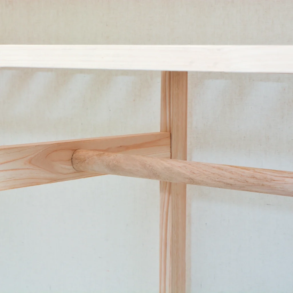 Armadio in Stoffa e Legno di Pino 110x40x170 cm 42976