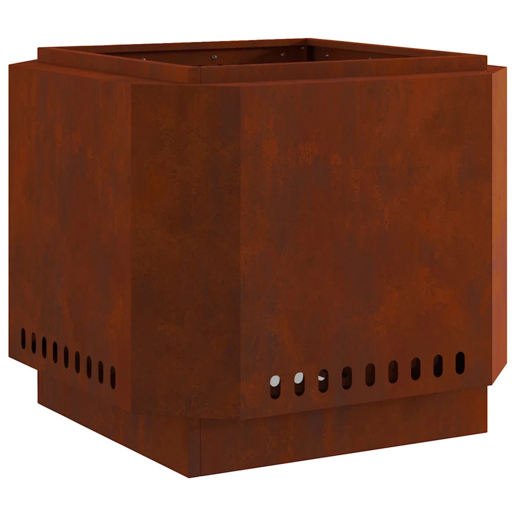 Focolare-Stufa-Camino Senza Fumi Marrone 58 x 58 x 51 cm Acciaio 667974