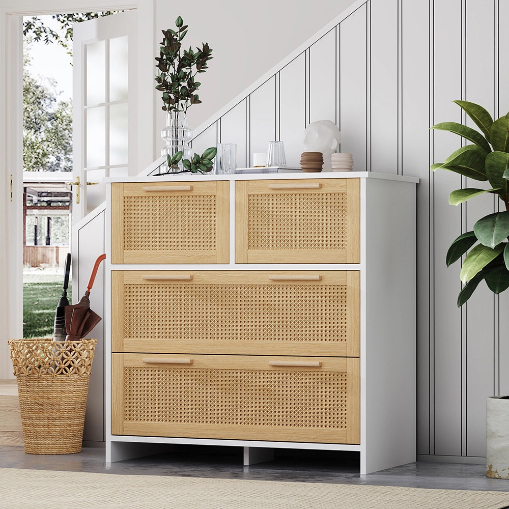Armadio - Xylo - vimini 4 cassetti 80x80x38cm