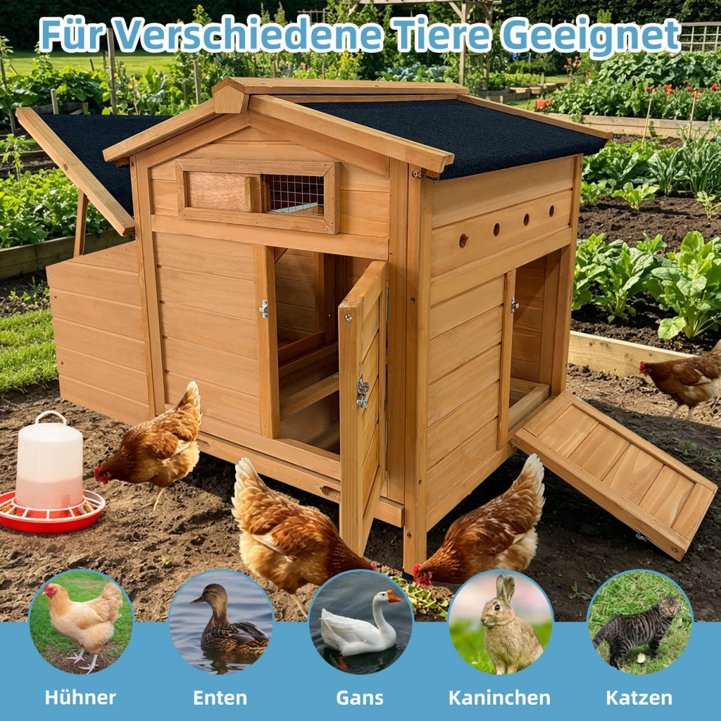 Pollaio su palafitte in legno ¨C Minimal ¨C Resistente ai predatori, facile da pulire