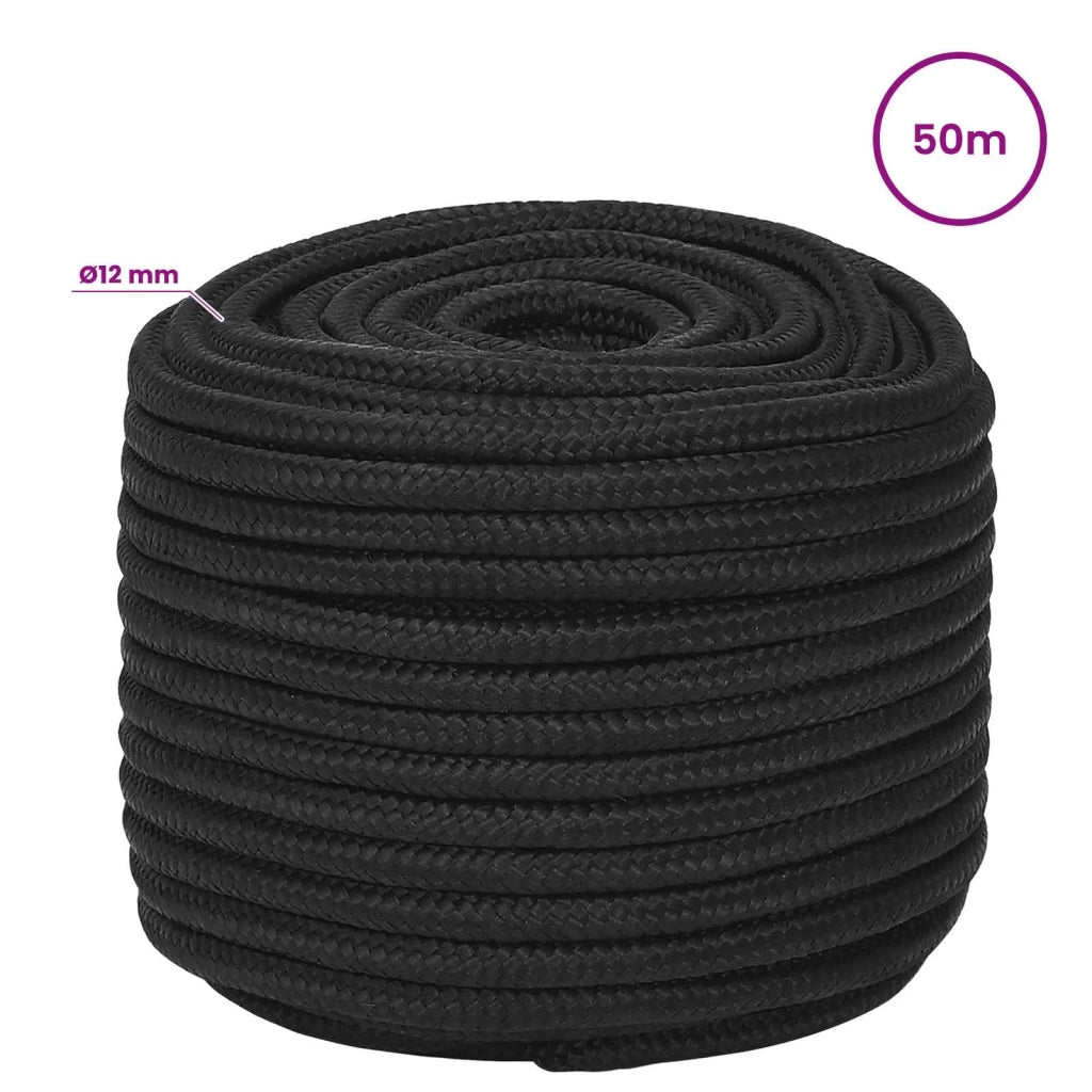 Corda multiuso 12 mm 50 m Nero PP 930 kg Carico massimo 3472973