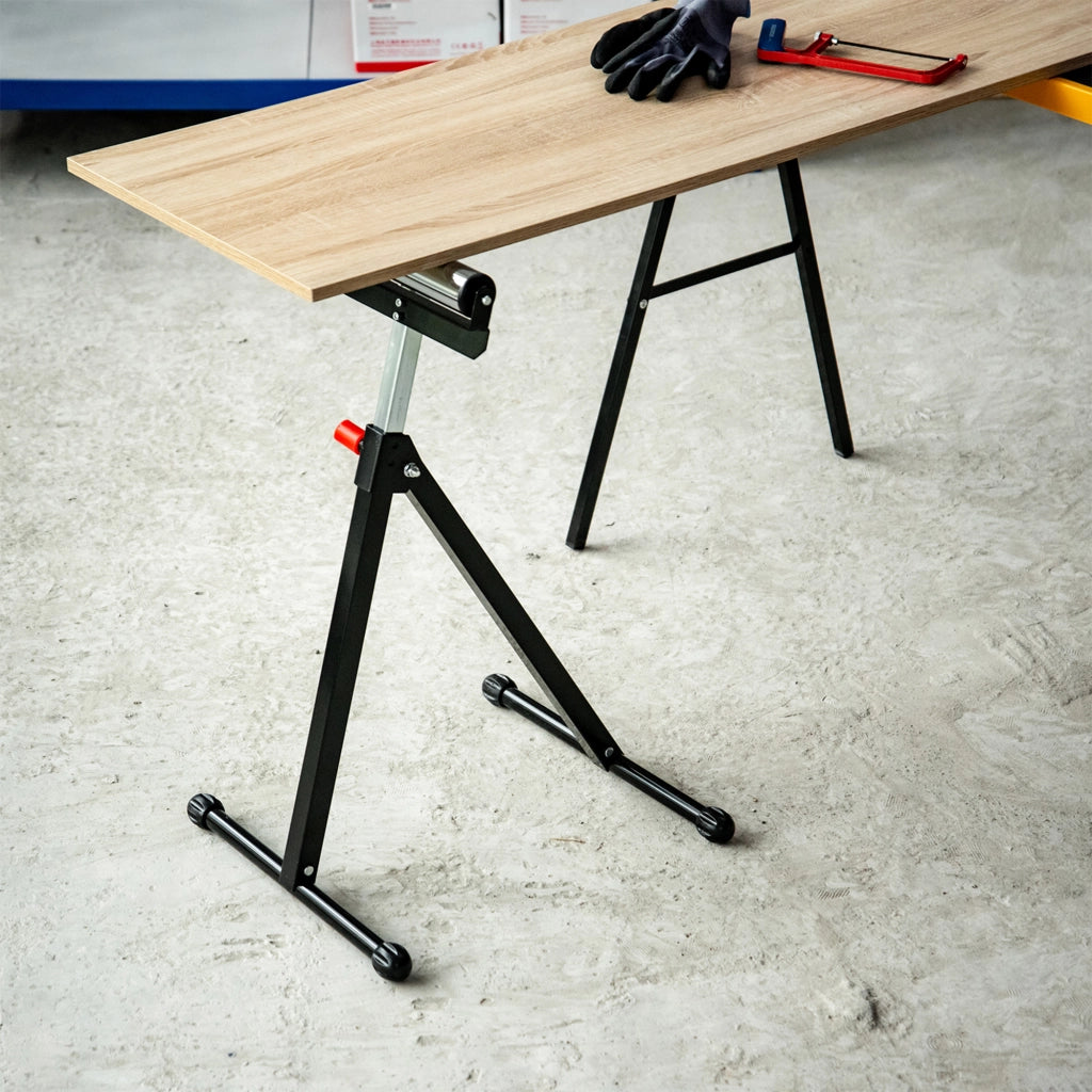 Tavolo da lavoro pieghevole con rullo ¨C Minimal ¨C Nero, 68-110 cm
