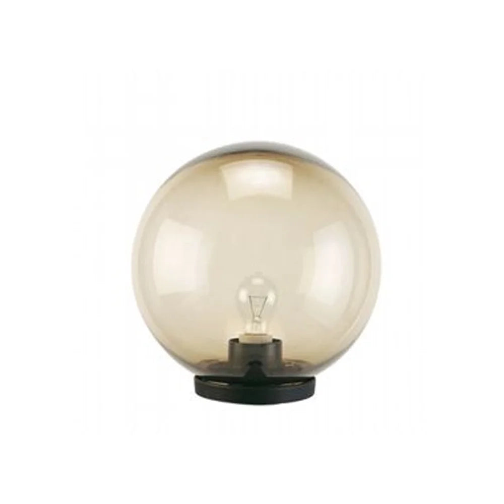 Testa-Palo 1 Luce Globo In Termoplastco Sfera Ø 25 Cm Nero - Fume'