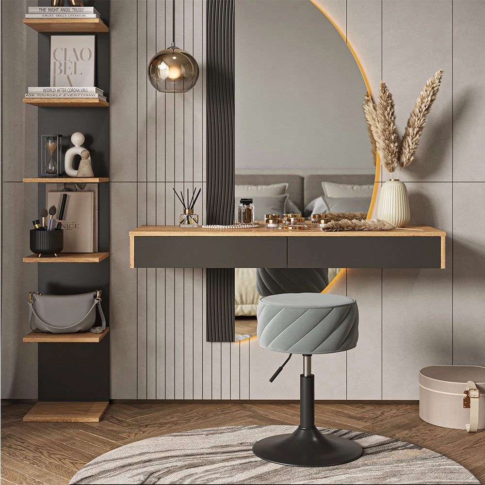 Vicco Sgabello Grigio 35 x 50.5 cm