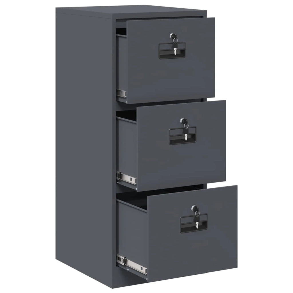 Armadio per File con cassetto Antracite 44 x 50 x 106.5 cm CFW1256264