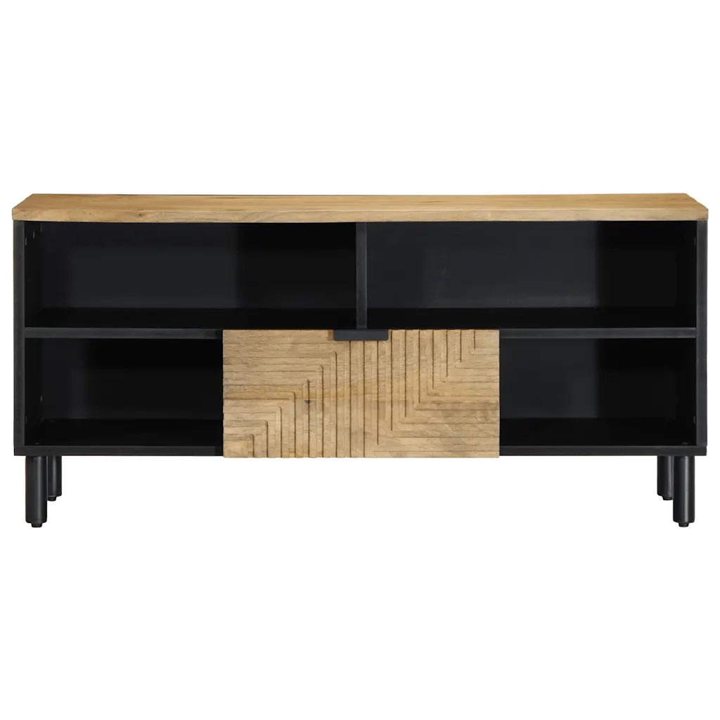 Mobile TV | Armadietto TV | Mobile Porta TV Marrone 100x33x46 cm in Legno Massello di Mango