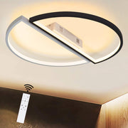 ZMH Lampada da soffitto plafoniera LED telecomando ferro dimmerabile moderna