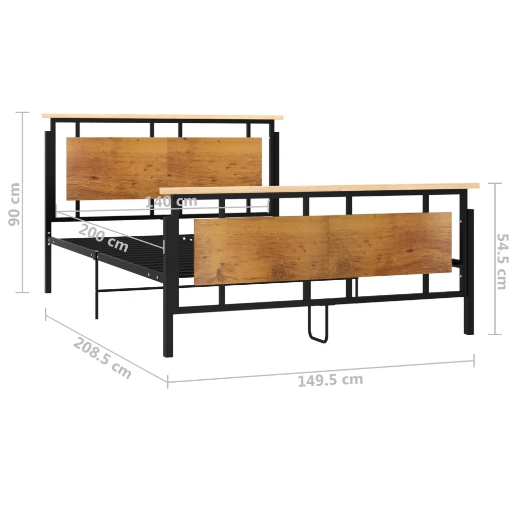 Giroletto-Struttura Letto in Metallo 140x200 cm 410830