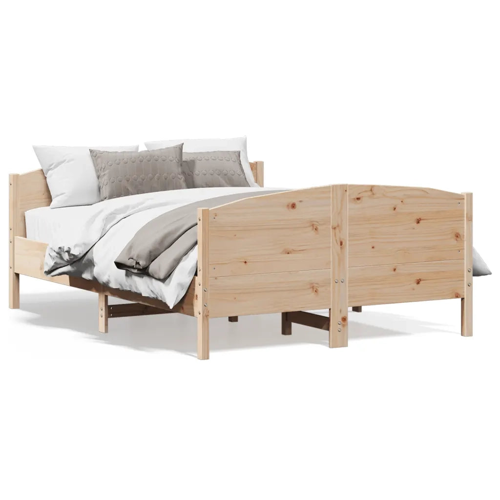 Letto senza Materasso 120x190 cm in Legno Massello di Pino 3216185