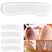 Trade Shop - Set 4 Pz Tallonette Protezione Silicone Invisibile Cuscini Piedi Tallone Per Tacchi -