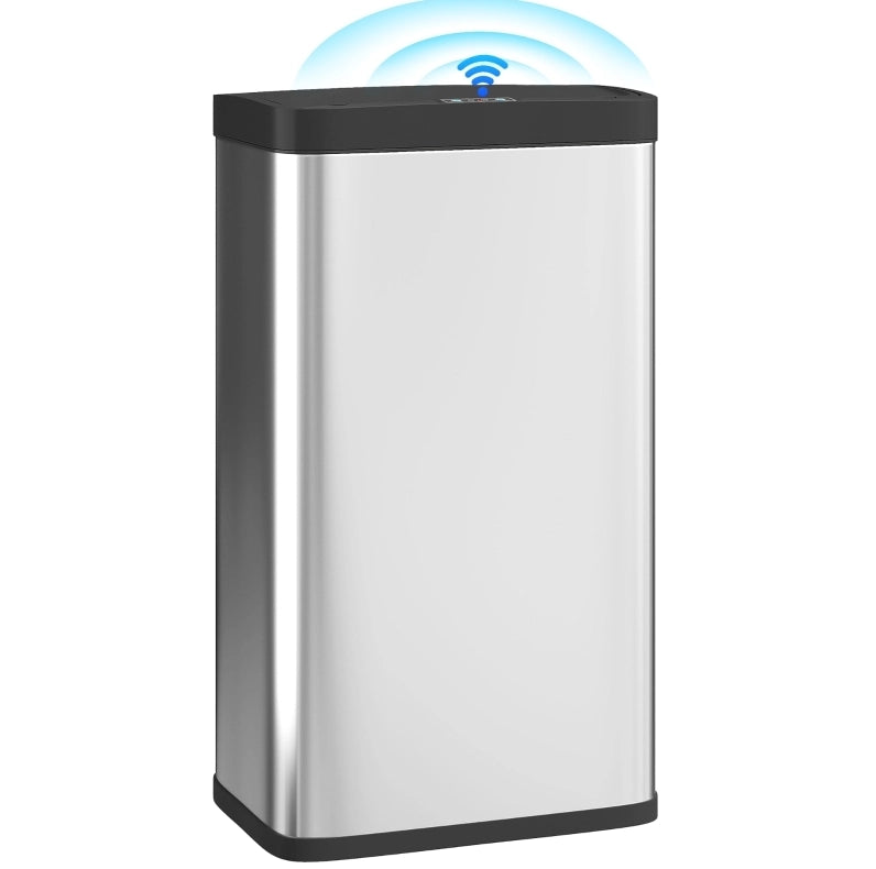 BIDONE con Sensore 45 L in Acciaio Inox Argento