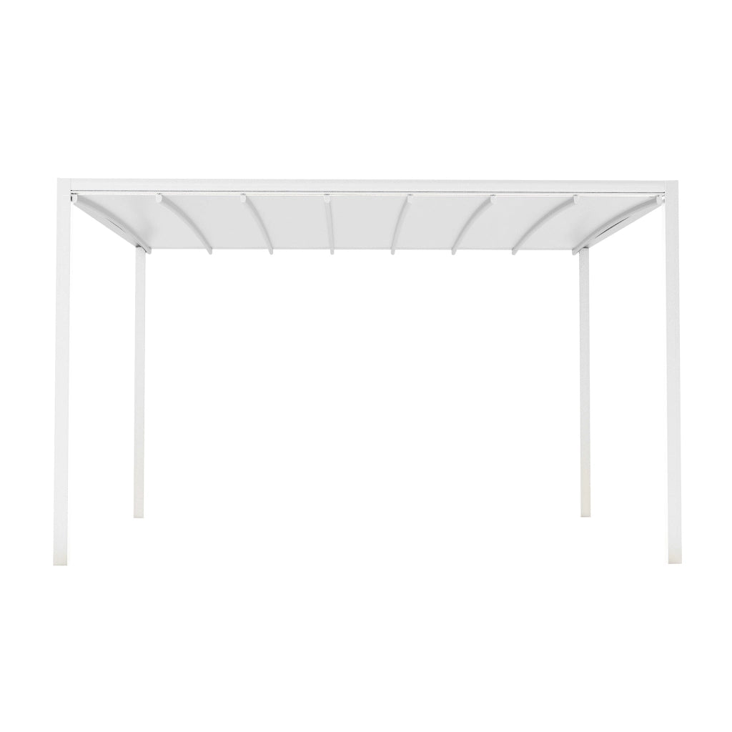 Pergola Bioclimatica in alluminio con tetto retrattile e LED - HERA