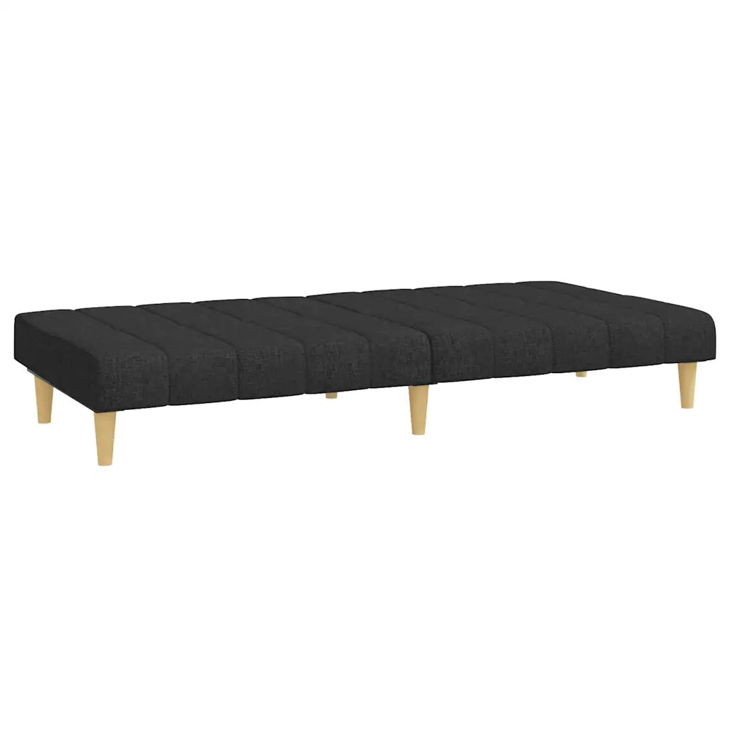 Divano letto | Sof¨¤ letto | Letto singolo a 2 Posti Nero in Tessuto