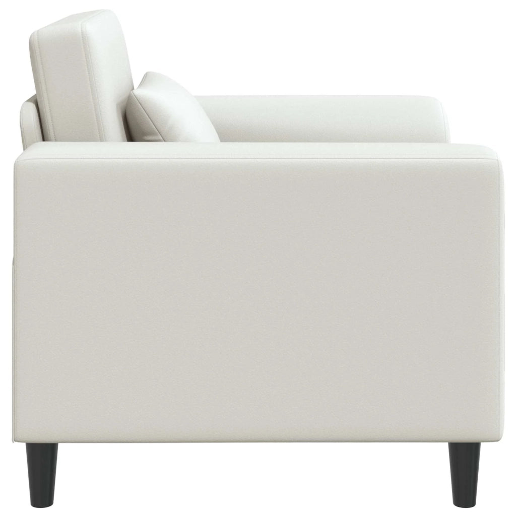 Divano Sedia-Poltrona Bianco Similpelle
