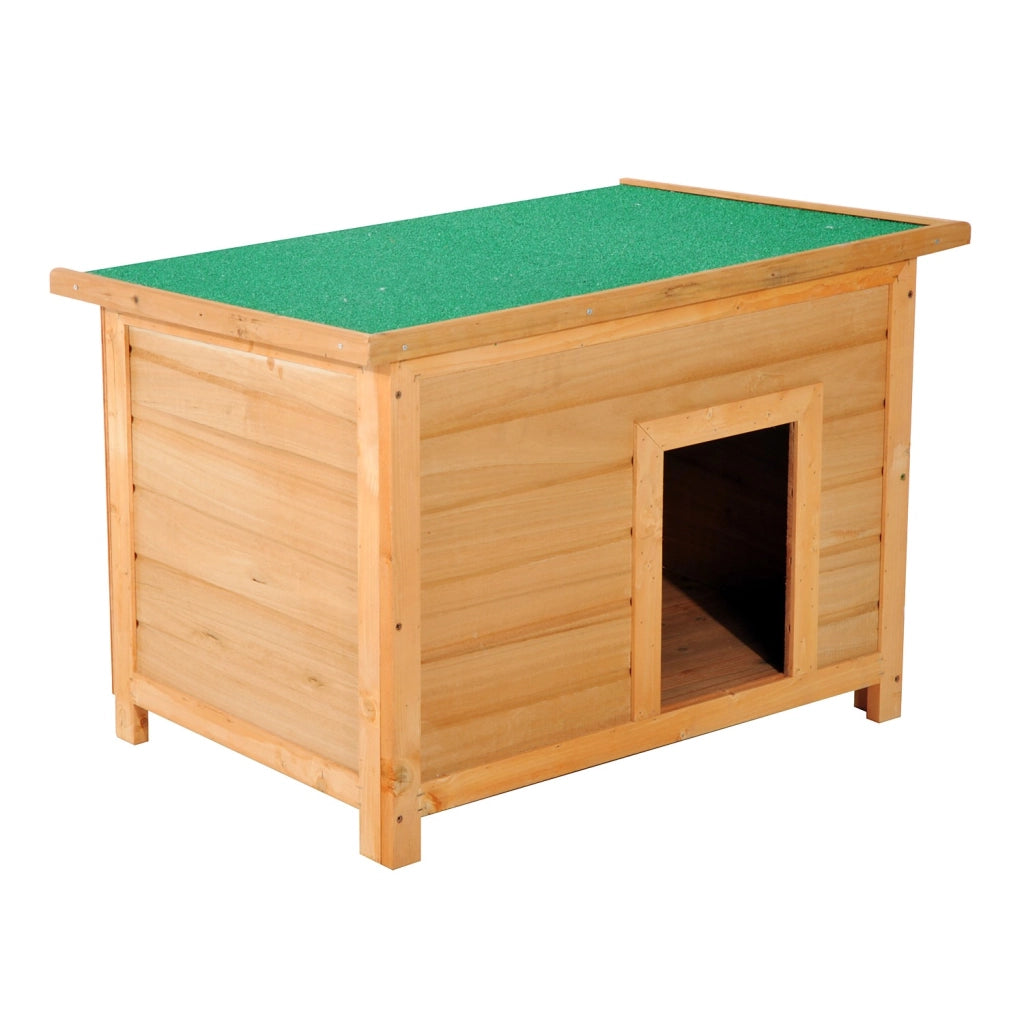 EasyComfort Cuccia per Cani Impermeabile da Esterno in Legno di Abete, 82 x 58 x 58cm