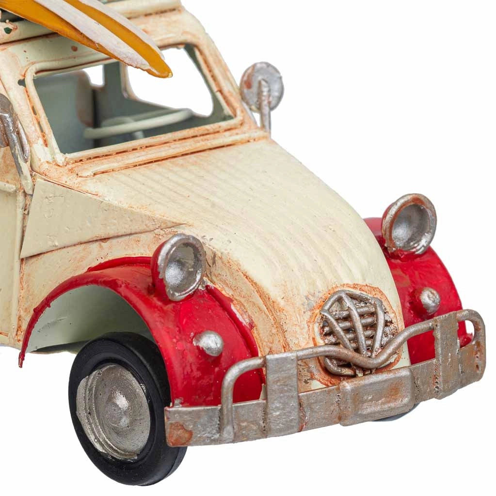 Auto in metallo marrone 16,5x7,5x9,5h