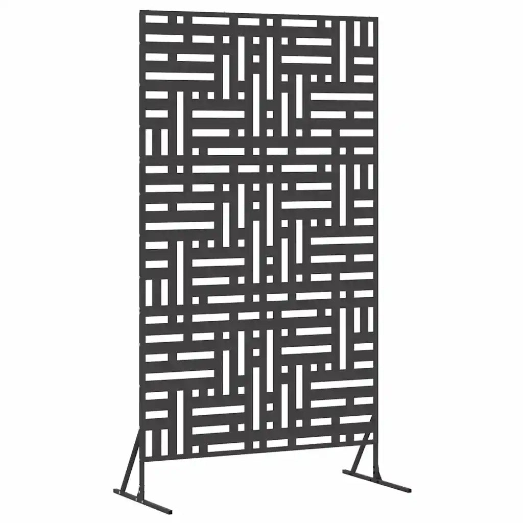 Schermo per Privacy 100 x 50 x 180 cm Acciaio Nero 868549