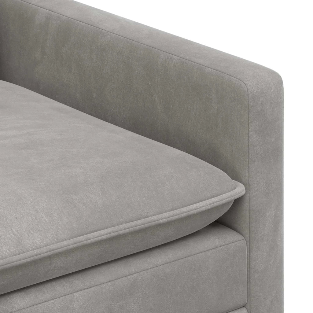 Set di divani 2 pcs Grigio Chiaro Velluto 3417067