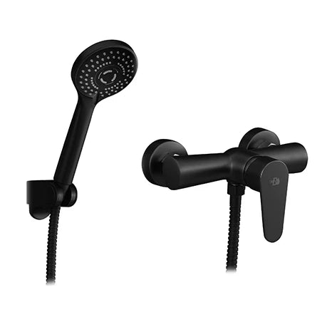 Miscelatore monocomando esterno doccia DH Nero opaco