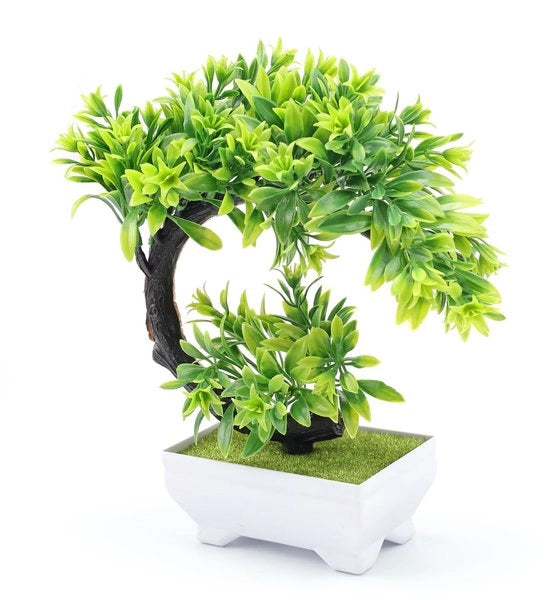 Bonsai Artificiale, Bonsai Finto, Piante in Plastica, per Terrazzi, Giardini, Camere, Verde