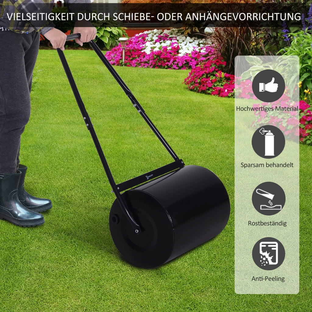 RULLO DA PRATO con manico a U, Ø40 cm, 60 L, metallo nero