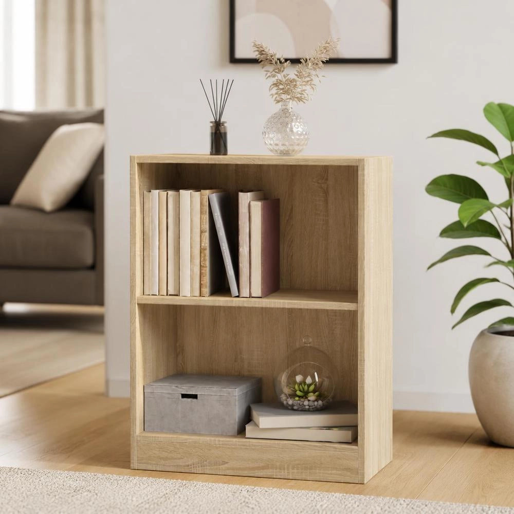 Bookshelf Sonoma Oak 60x24x76 Cm Engineered Wood