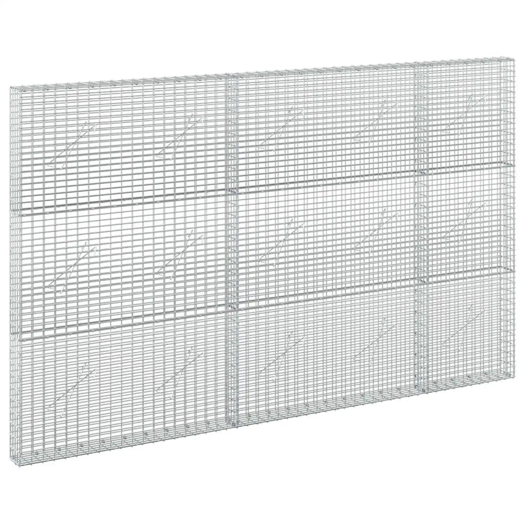 Gabione con Filo da 3,5 mm e Rete da 5x2,5 cm 250x10x150 cm 3461591