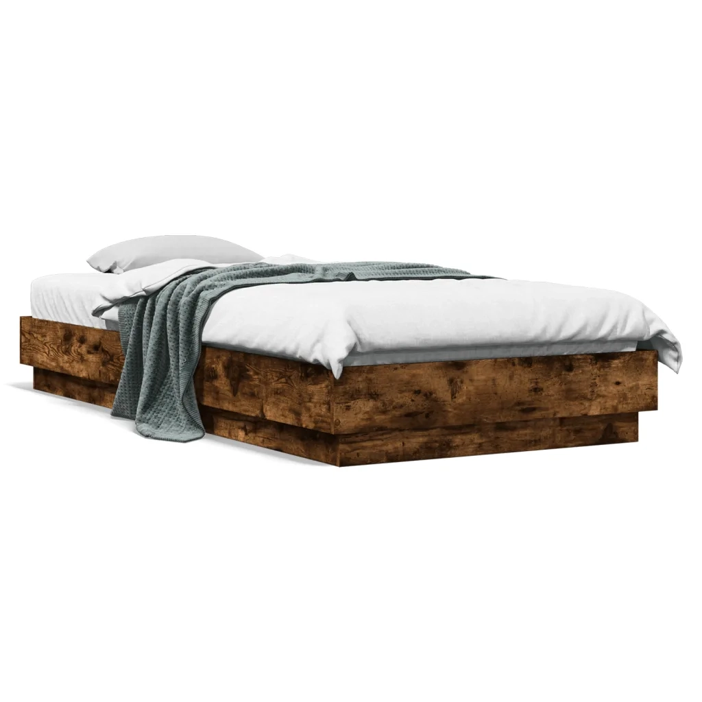 Giroletto senza Materasso Rovere Fumo 100x200 cm in Truciolato 839599