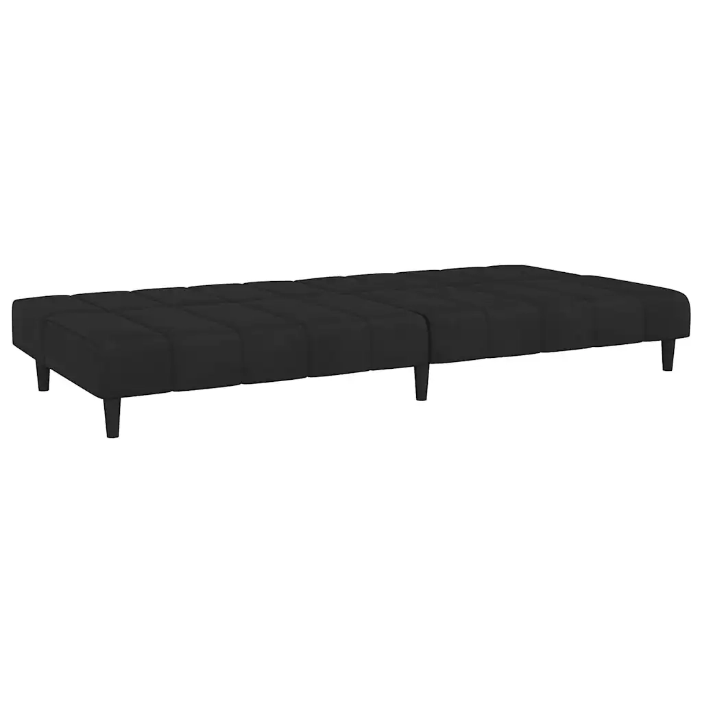 Divano letto | Sof¨¤ letto | Letto singolo a 2 Posti Nero in Velluto