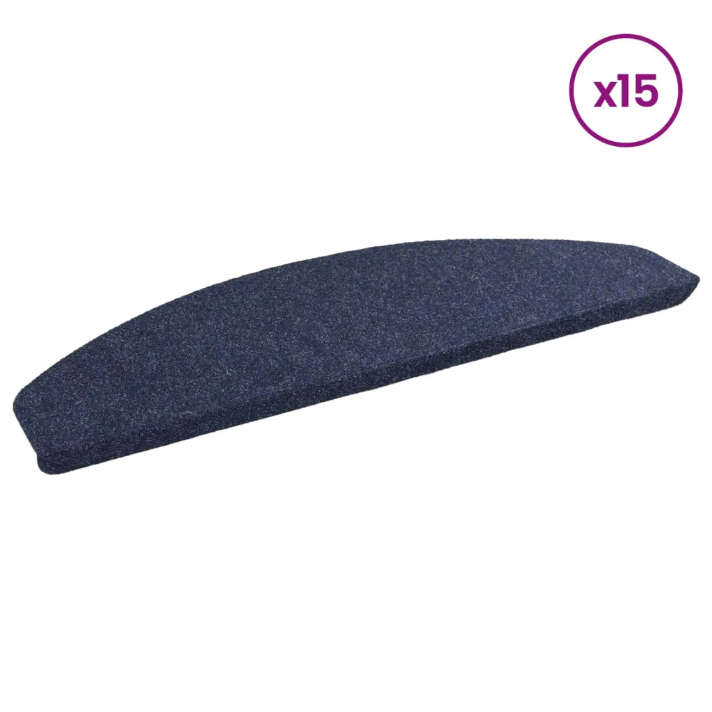 Tappetini per scale autoadesivi 15 pcs Blu 80 x 28 x 3,5 cm 42040598