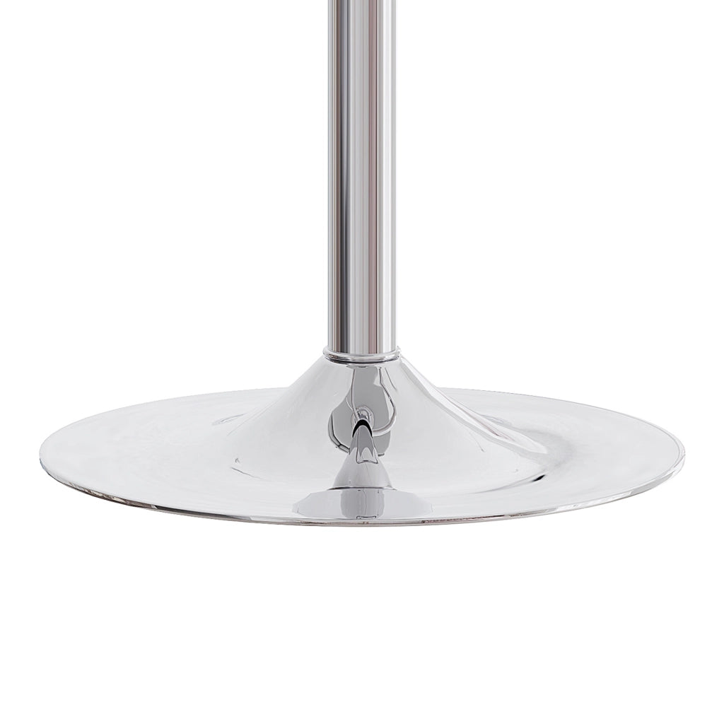 SGABELLO ALTO Set da 2 pezzi 95,5-117,5 cm PU nero e argento