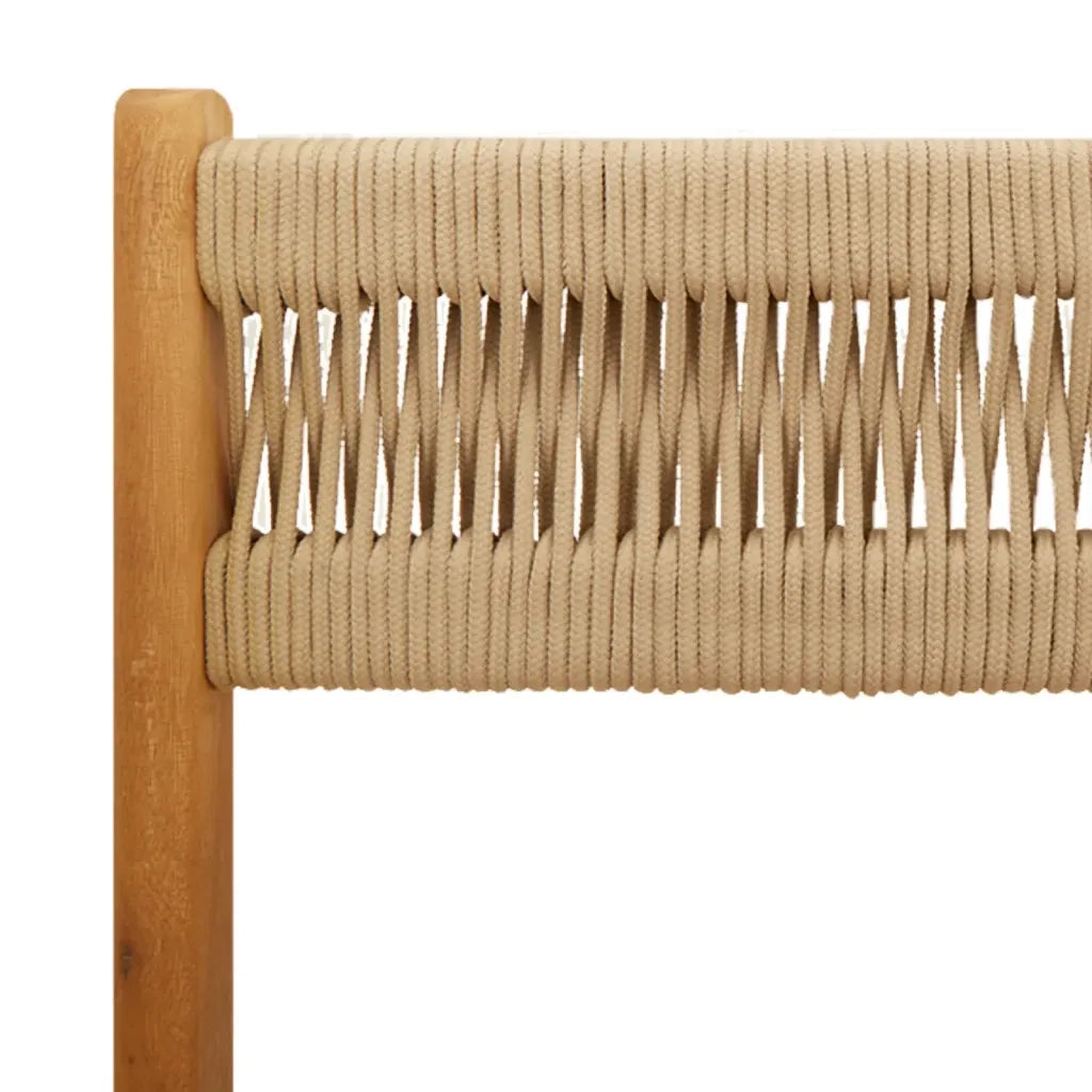 Sedie da Giardino Pieghevoli 4 pz | Sedie da Esterno Beige Legno Massello di Acacia