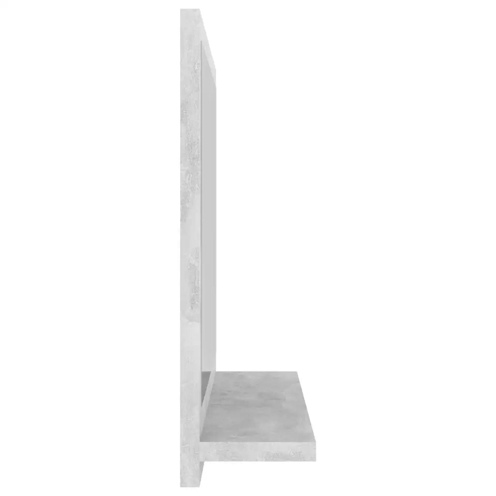 Specchio da Bagno | Specchio decorativo Grigio Cemento 40x10,5x37cm Legno Multistrato
