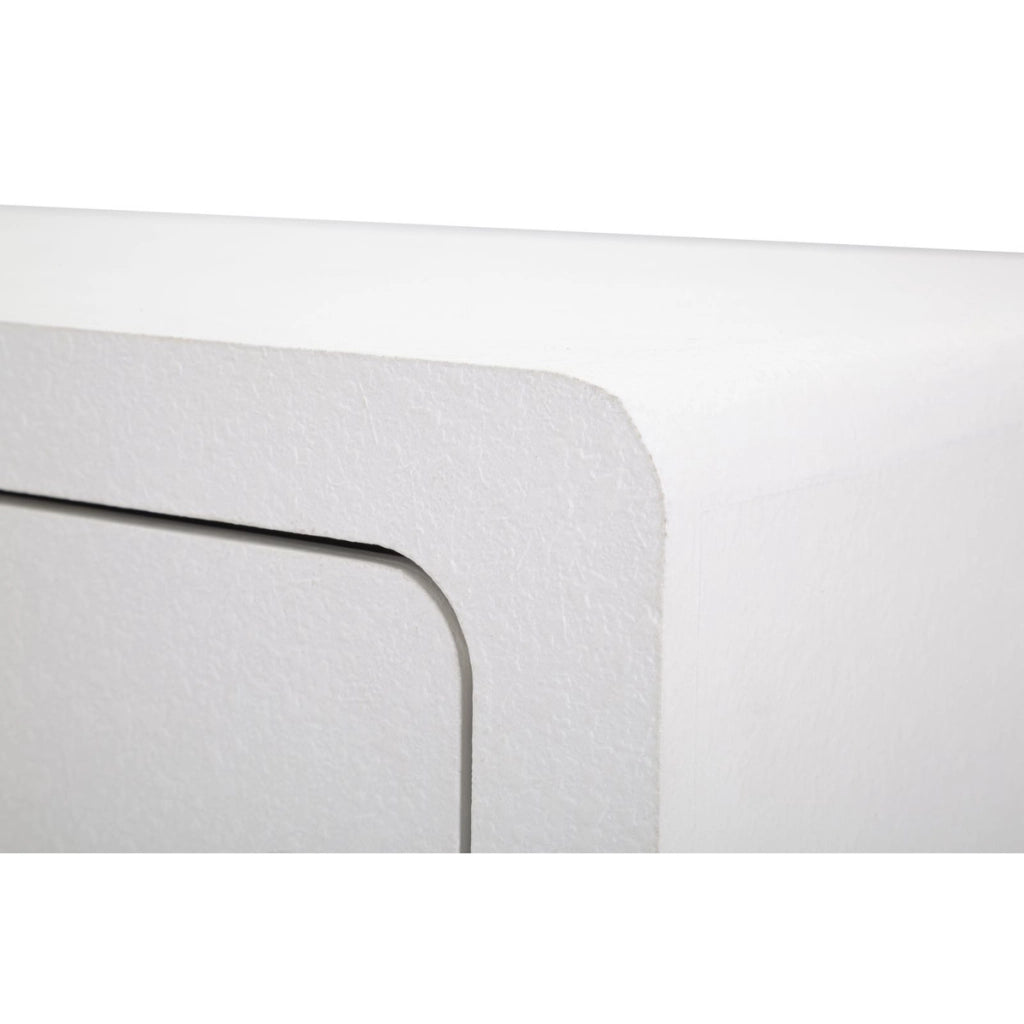Comodino VKH16, Bianco, MDF, 60x32x79 cm