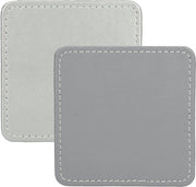 Onderzetters Kunstleer Set da 4 pezzi - Argento