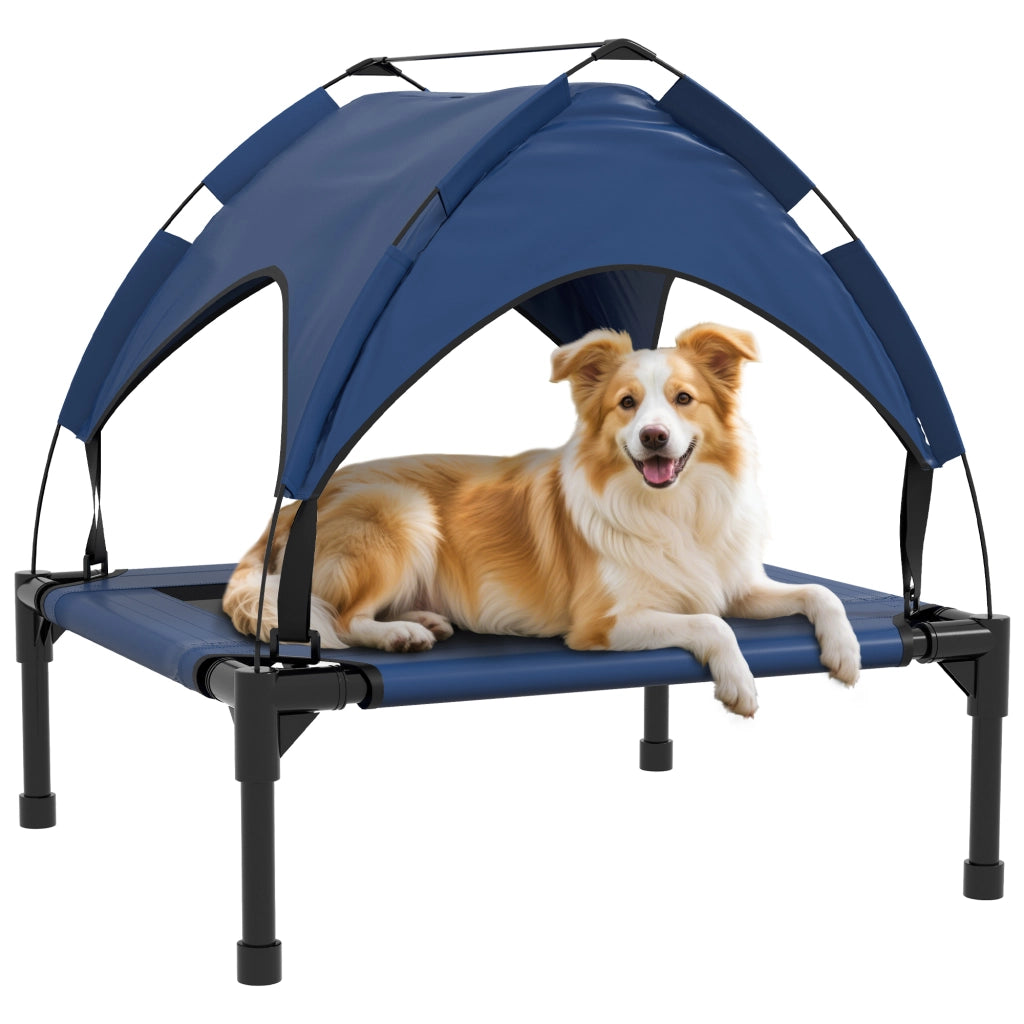 Cuccia per Cane con Tetto ¨C zephmum ¨C 76x61x69.5 cm Blu Scuro